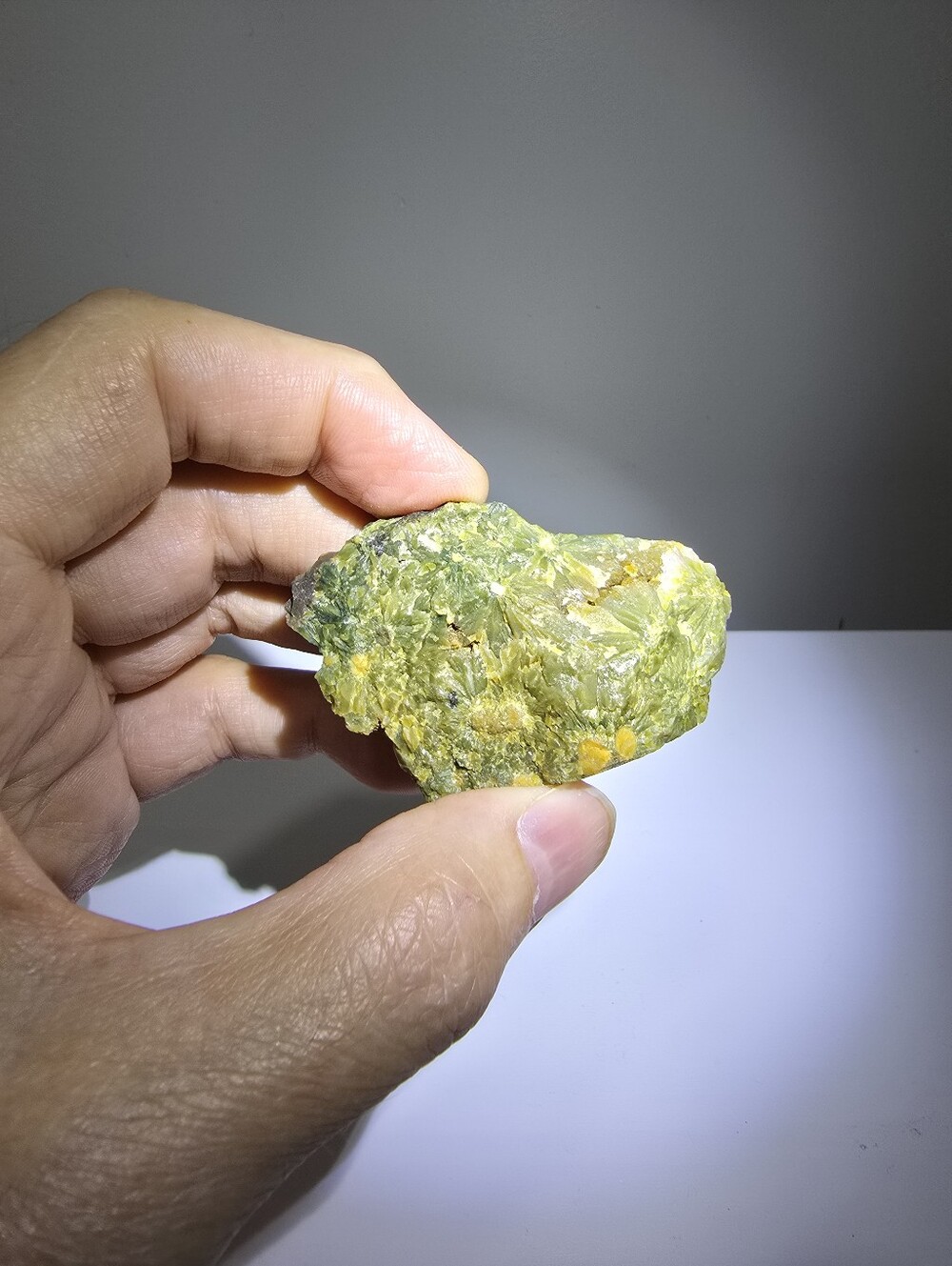 Wavellite in Matrix Crystal Slab #A